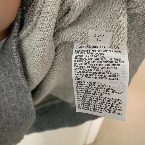 Uniqlo Oversized Hoodie in Heather Grey (Size M) - Picture 4 of 5